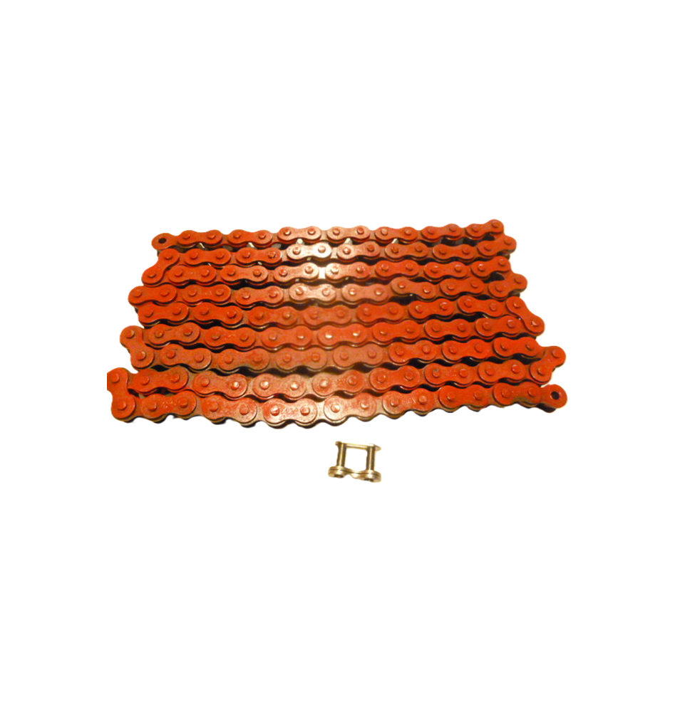 Chaine 420 renforcée 140 maillons dirt bike rxf rfz  50 a boite rieju