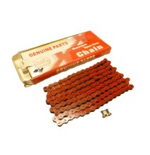 Chaine 420 renforcée 140 maillons dirt bike rxf rfz  50 a boite rieju