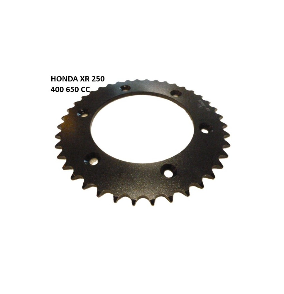 Couronne  HONDA XR 250, XR 400, XR 650 Acier 40 dents pour chaine 520