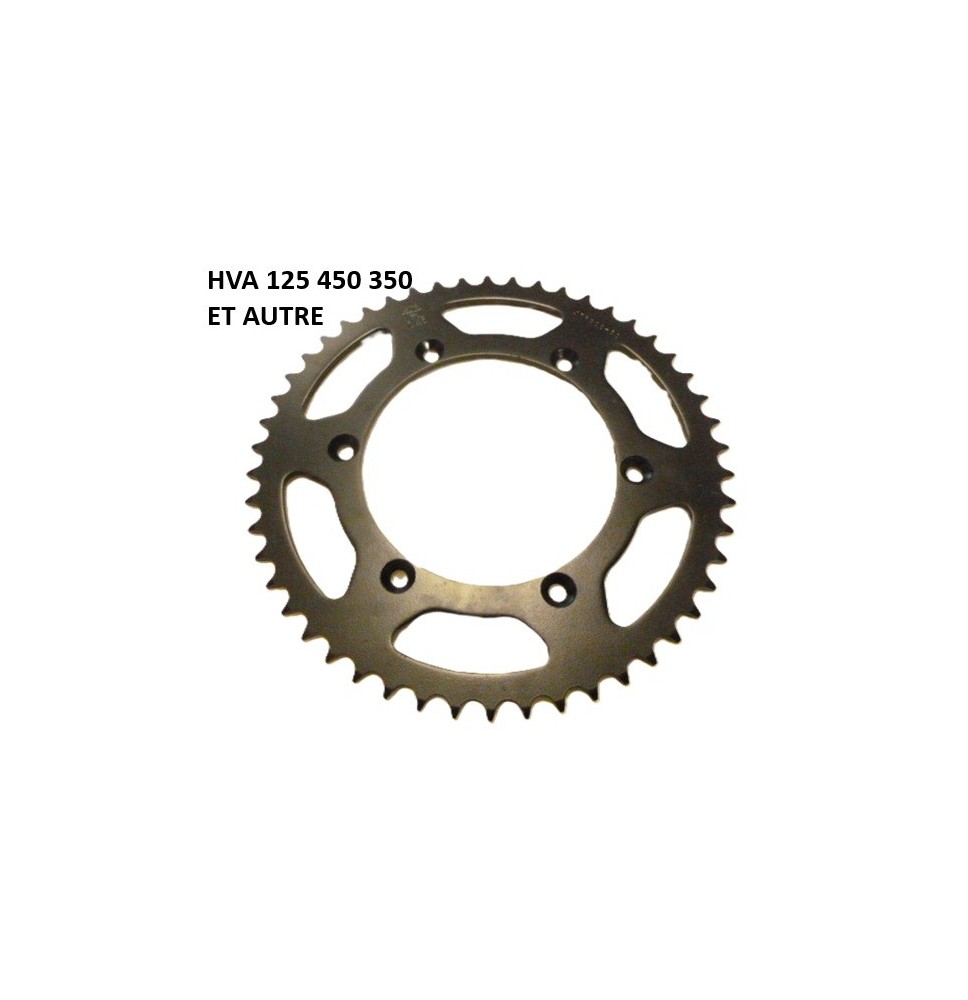 Couronne HUSQVARNA WR 125 SMR 450 ETC en acier ref xt82250 - 520 compatible avec HUSQVARNA WR 125 50 dents