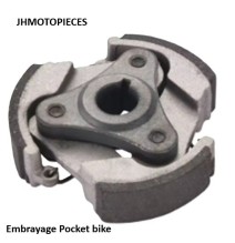 Embrayage Pocket bike Hiro Falcon Apollo 2 temps  3 ressorts pour Mini