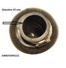 Filtre à air en mousse Droit 42mm,dirt bike Apllo bastos ycf résistant