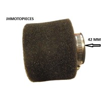 Filtre à air en mousse Droit 42mm,dirt bike Apllo bastos ycf résistant