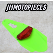 Feu arrière Bavette et garde-boue motos tout-terrain enduro Vert , feux de stop LED très rouge