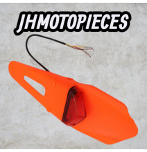 Feu arrière Bavette et garde-boue motos tout-terrain enduro Orange  ,