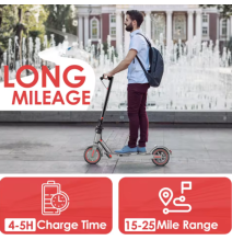 Trottinette électrique  D8 Pro  E Scooter 10.5Ah 36V Scooters électriques pliants 30 km autonomie