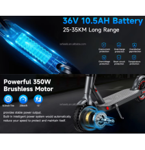 Trottinette électrique  D8 Pro  E Scooter 10.5Ah 36V Scooters électriques pliants 30 km autonomie