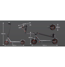 Trottinette électrique  D8 Pro  E Scooter 10.5Ah 36V Scooters électriques pliants 30 km autonomie