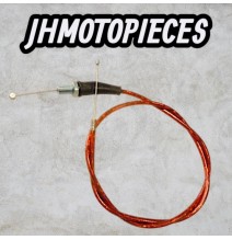 Cable de gaz 94 cm total  gaine 80cm 11 cm sortie gaine cable dirt bike apollo bastos ycf gunshot probike rouge