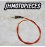 Cable de gaz 94 cm total  gaine 80cm 11 cm sortie gaine cable dirt bike apollo bastos ycf gunshot probike rouge