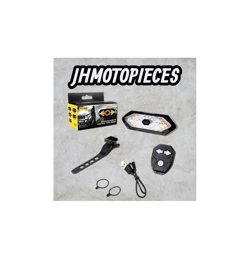 Clignotant de vélo feu arrière LED sans fil USB Rechargeable feu arriè