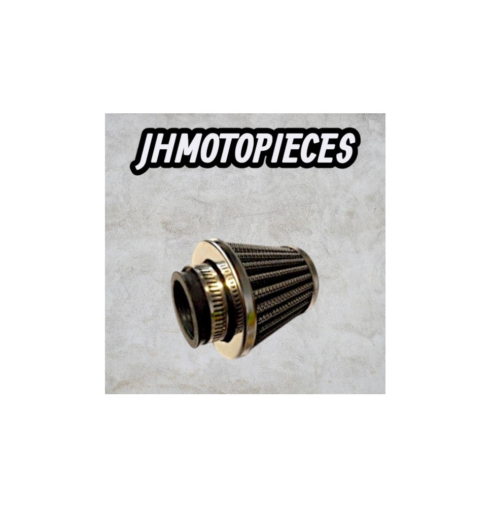 Filtre a air 35 mm inox Conique  dirt bike mecaboite scooter quad kart