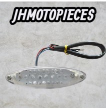 Feu arrière blanc ovale à led universel Mécaboite 50 cc a Moto dirt b
