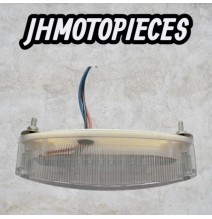 Feu arrière blanc ovale à led universel Mécaboite 50 cc a Moto dirt b