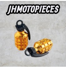 CAPUCHON / BOUCHON VALVE TUN'R GRENADE OR (X2)