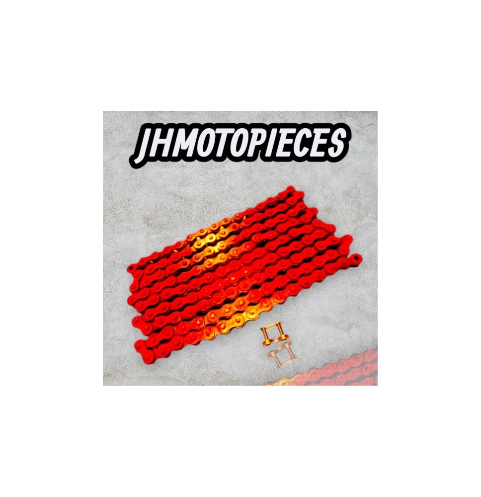 Chaine 420 renforcée 140 maillons dirt bike rxf rfz  50 a boite rieju