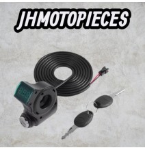Clé de contact pour vélo électrique et Scooter, pièces de verrouillage Voltmètre à affichage numérique  pour ZERO X8/X9/X10/11X
