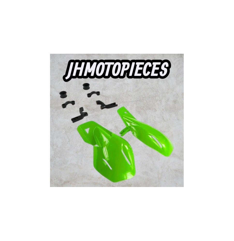 Protèges mains vert dirt bike, enduro, megaboite ,vélos électrique, cr