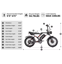 Vélo électrique 1000w haute vitesse FAT BIKE électrique Fat Bike AMYET