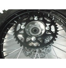 Roue 14 complete arriere acier avec pneu ZONGYA noire 14" - ø15